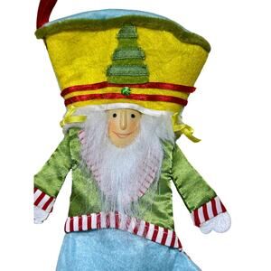 Set/2 Whimsical‎ Elf Toy Soldier Christmas Stockings 16” Felt Fabric Decor CUTE
